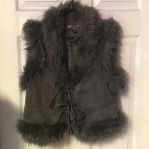 Faux fur vest